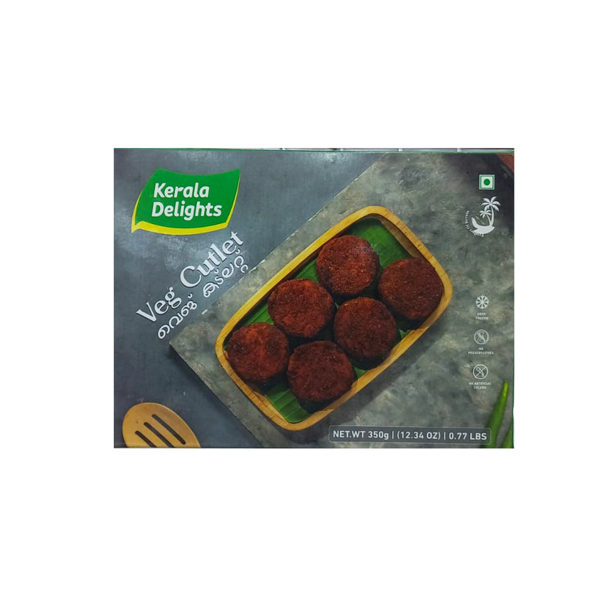 KERALA DELIGHTS VEG CUTLET 350G