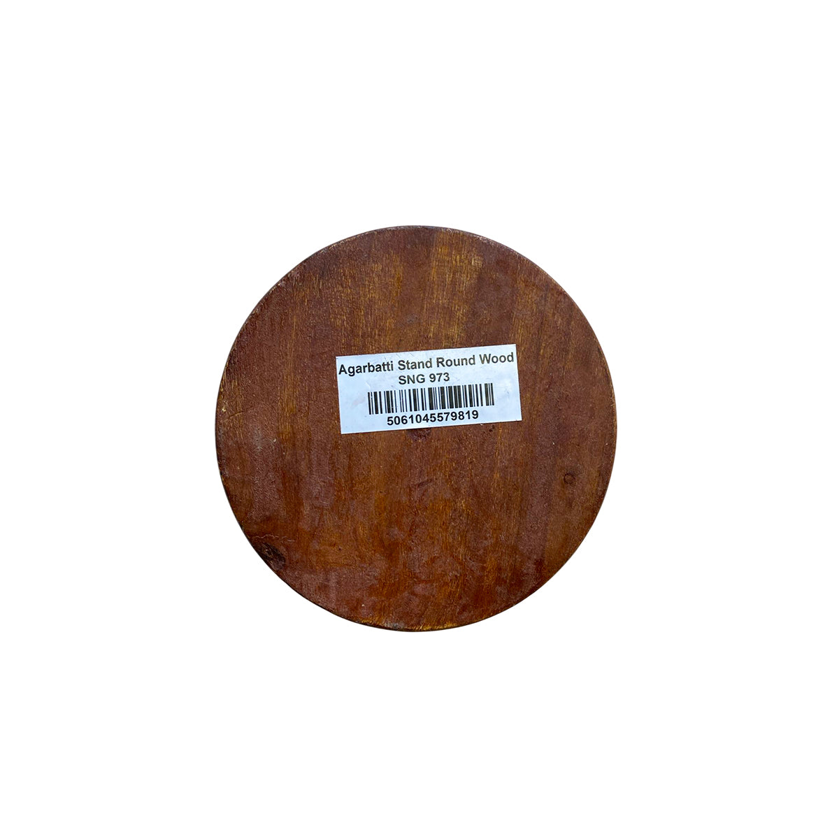 AGARBATTI STAND ROUND WOOD 80G
