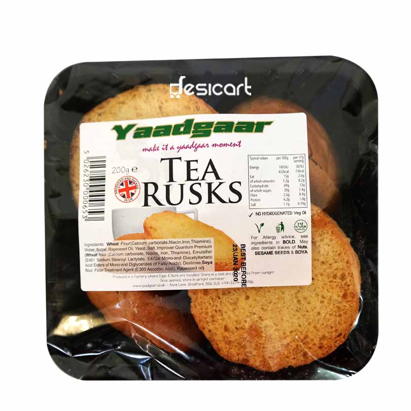 YAADGAAR TEA RUSKS 200G