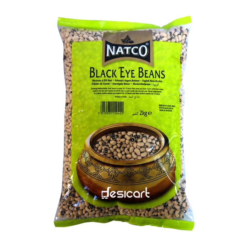 NATCO BLACK EYE BEANS 2KG