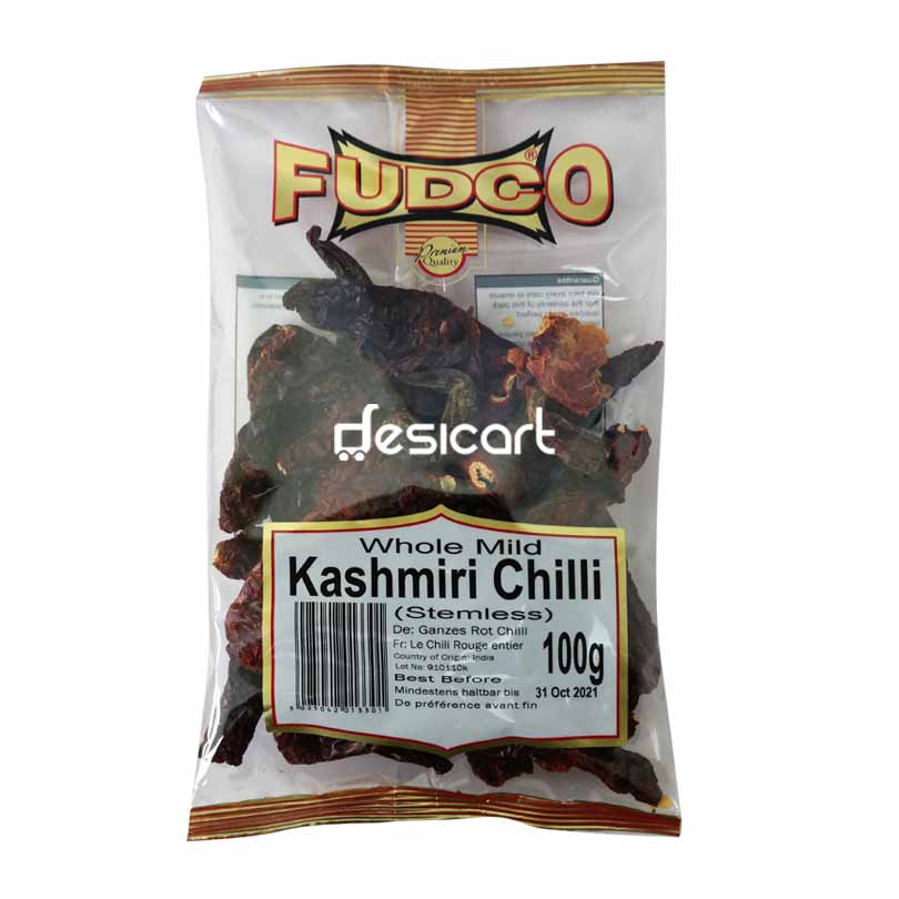 Fudco Chilli Whole Kashmiri 100g
