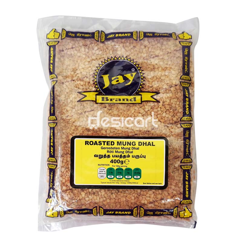 JAY BRAND ROASTED MOONG DHALL 400G
