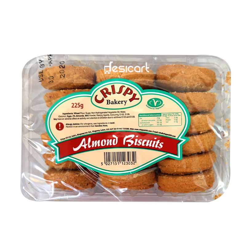 CRISPY ALMOND BISCUITS 225G