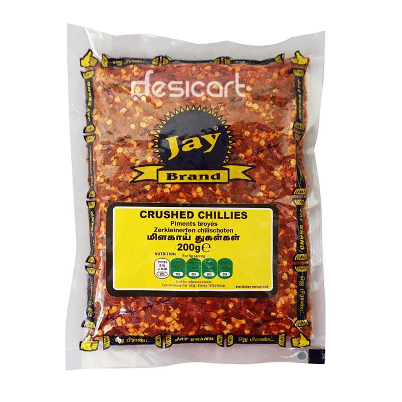 JAY BRAND CRUSHED CHILLI 200G