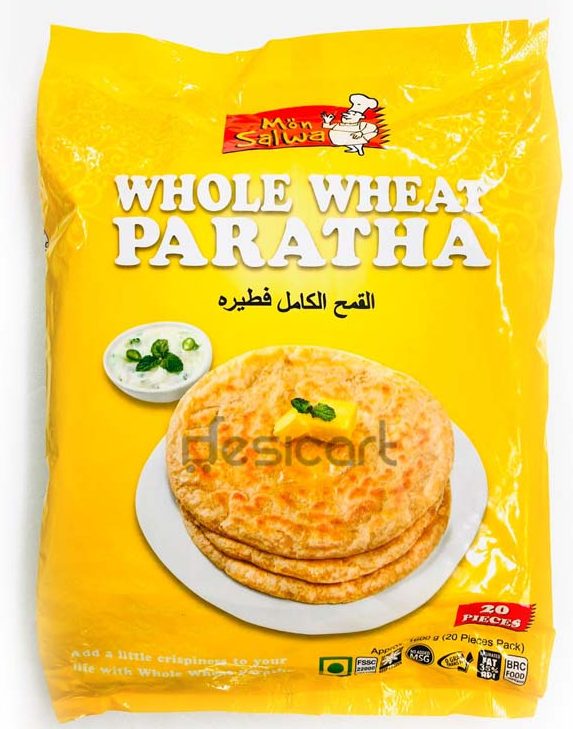 Mon salwa Whole Wheat Paratha 20pcs