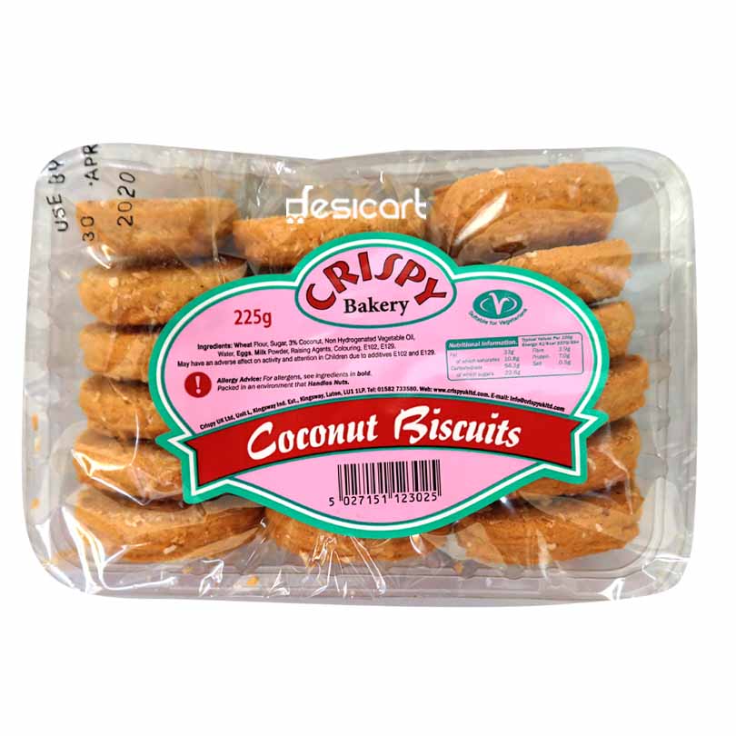 CRISPY COCONUT BISCUITS 225G