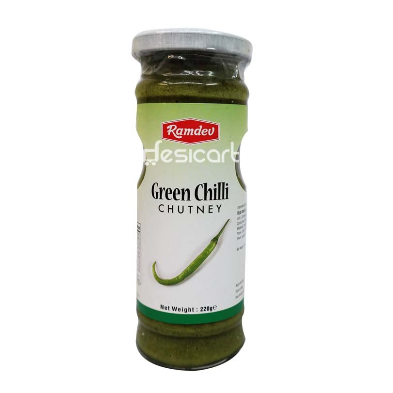 RAMDEV CHUTNEY GREEN CHILLI 220G