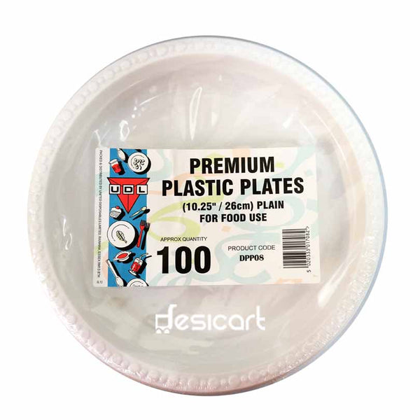 Buy Udl 100 10 Plastic Plates Dpp08 online UK Desicart