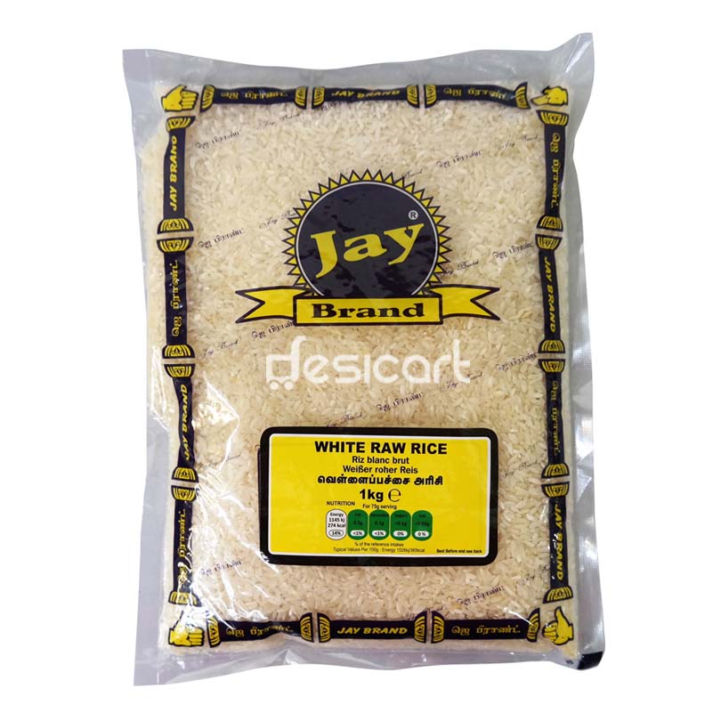 Jay Brand White Raw Rice 1kg 