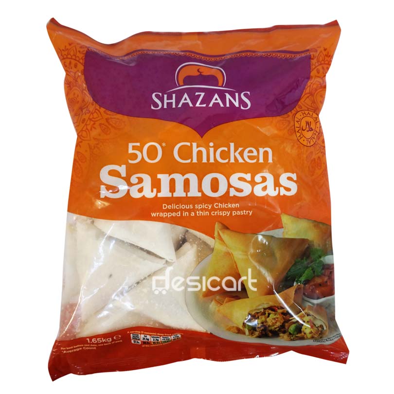 SHAZANS 50 CHICKEN SAMOSA 1.65KG
