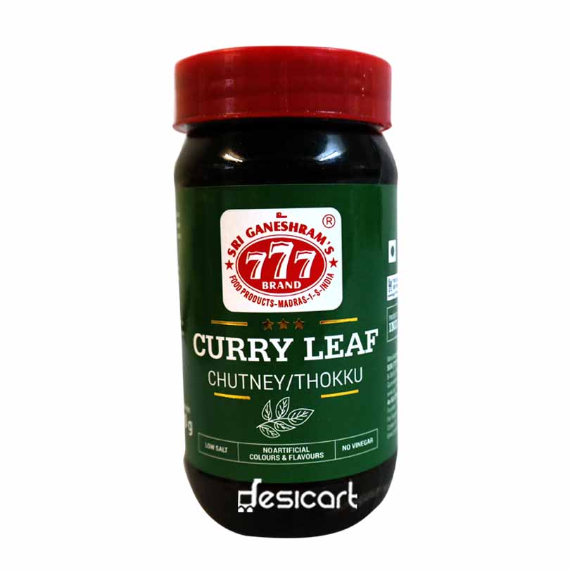 777 CURRY LEAF CHUTNEY/THOKKU 300G