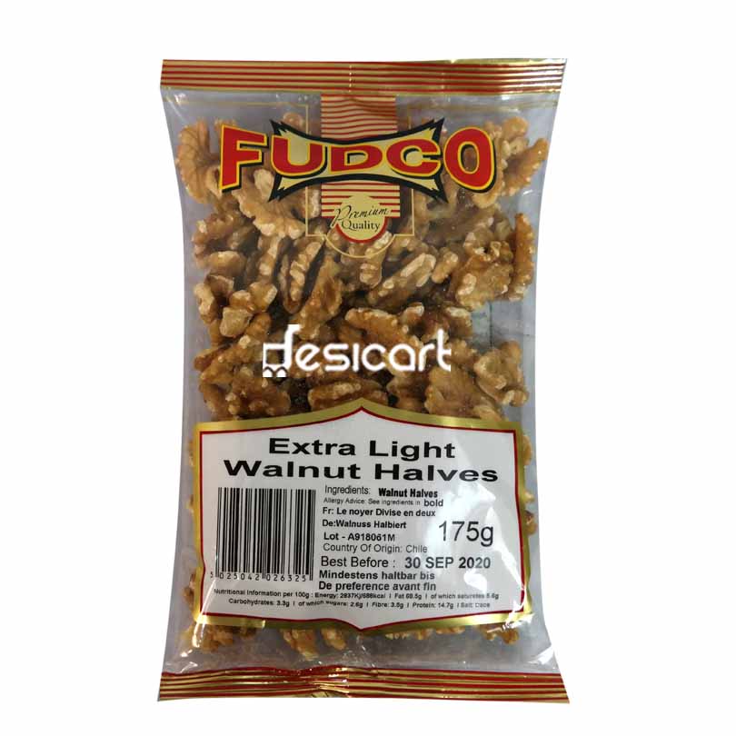 Fudco Walnut Halves Extra Light 175g