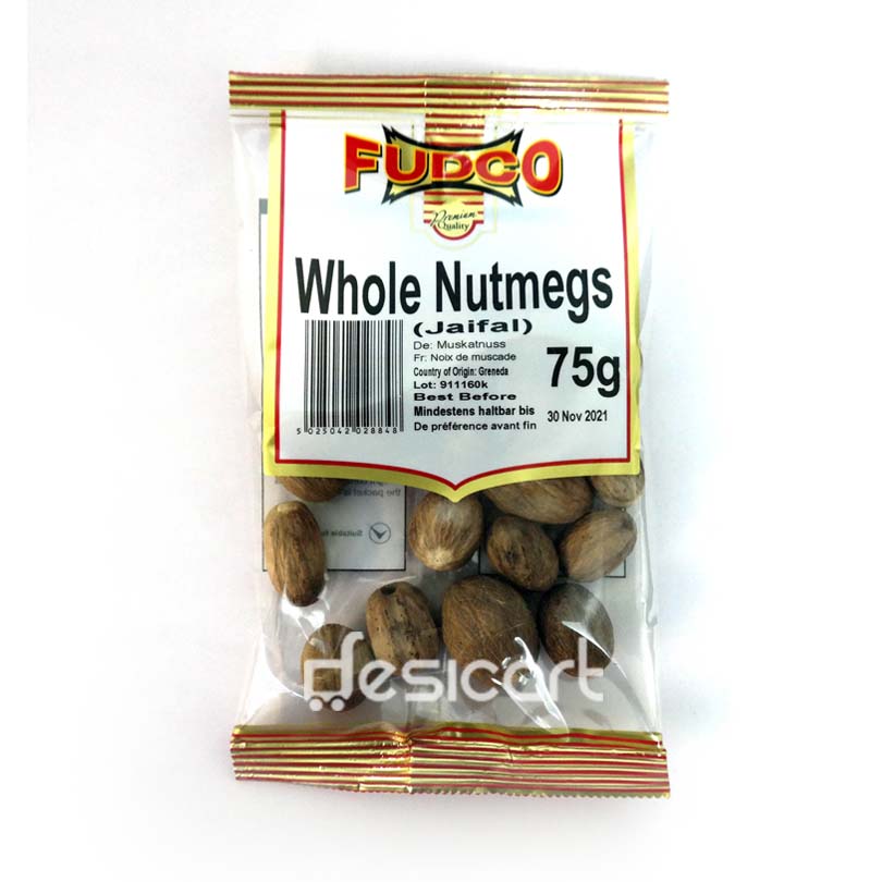 FUDCO WHOLE NUTMEG (JAIFAL) 75G