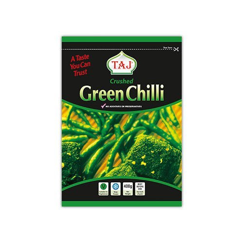 Taj Crushed Green Chillies 400g