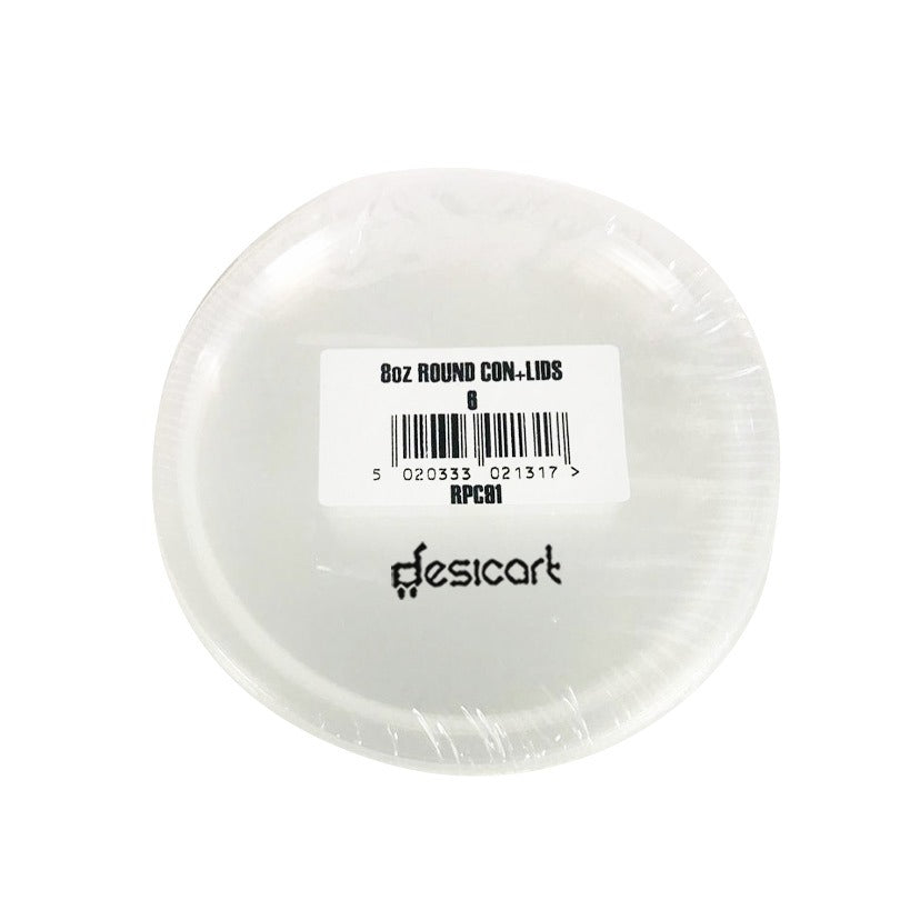 UDL 8OZ ROUND CONTAINERS + LIDS (RPC91)