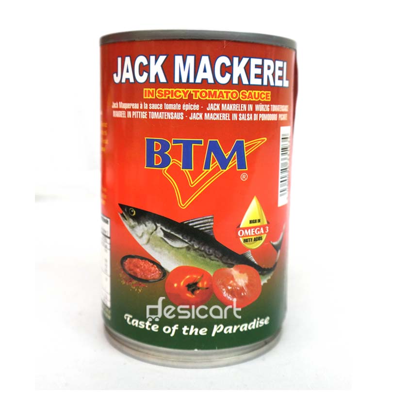 BTM JACK MACKERAL IN SPICY TOMATO SAUCE 425G