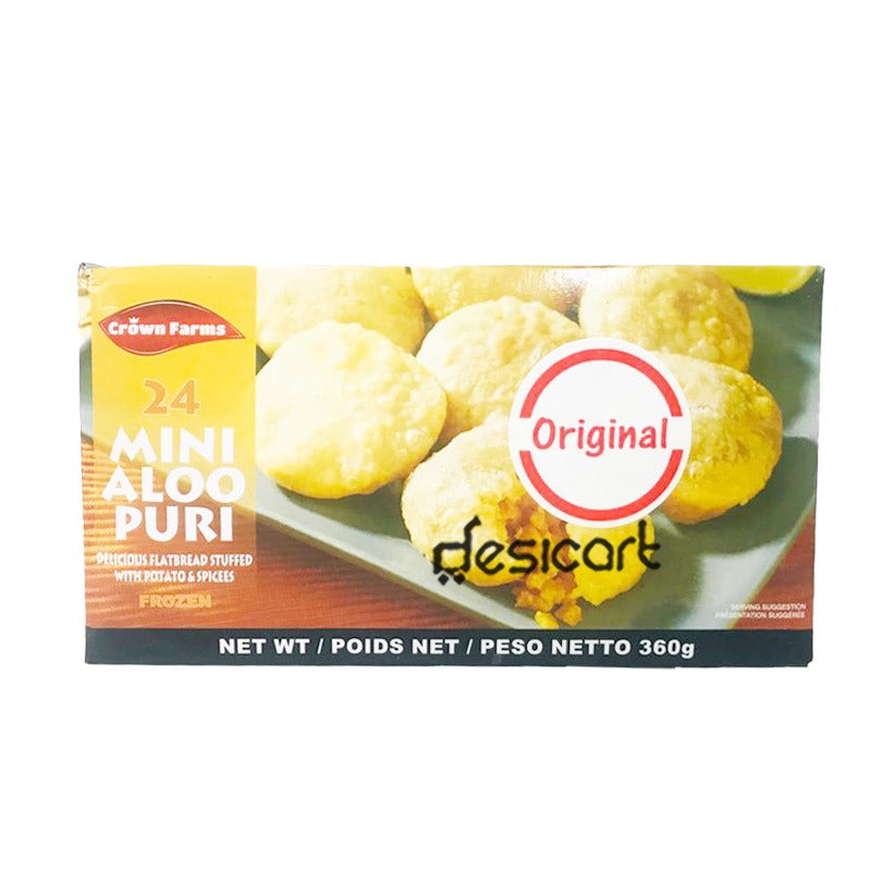 CROWN FARMS 24 MINI ALOO PURI 360G
