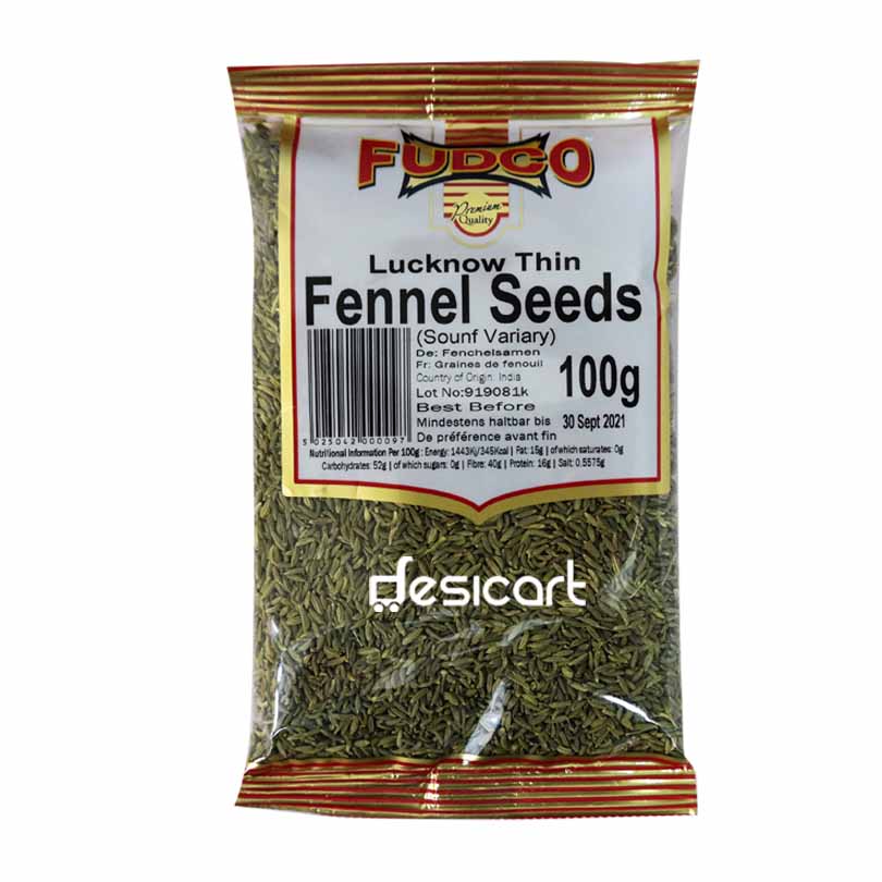 Fudco Fennel Seeds Lucknow Thin 100g