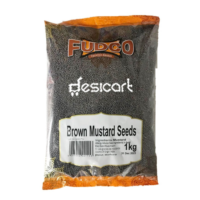 FUDCO BROWN MUSTARD SEEDS 1KG