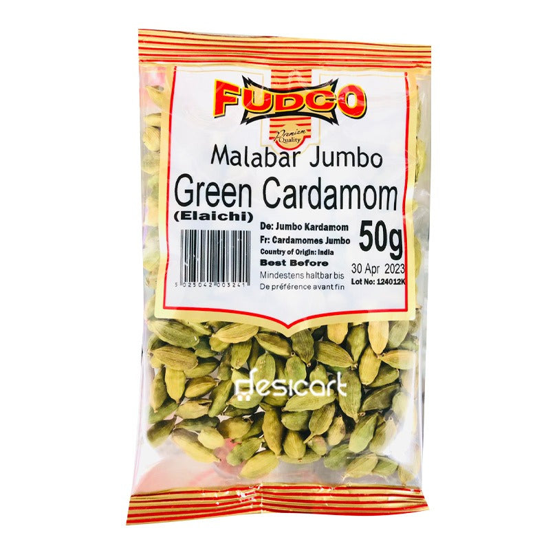 Fudco Jumbo Green Cardamom 50g