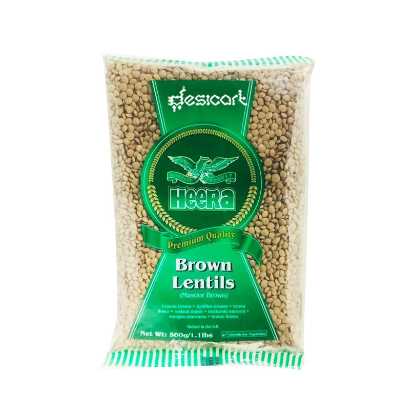 Heera Brown Lentils (Masoor) 500g