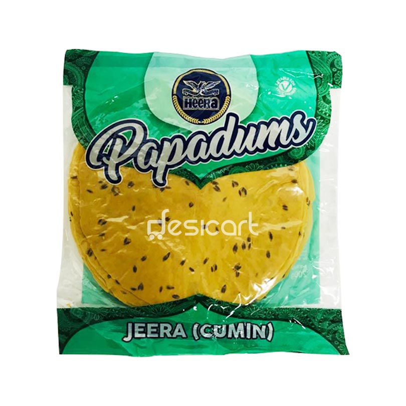 Heera Jeera Pappadums 200g