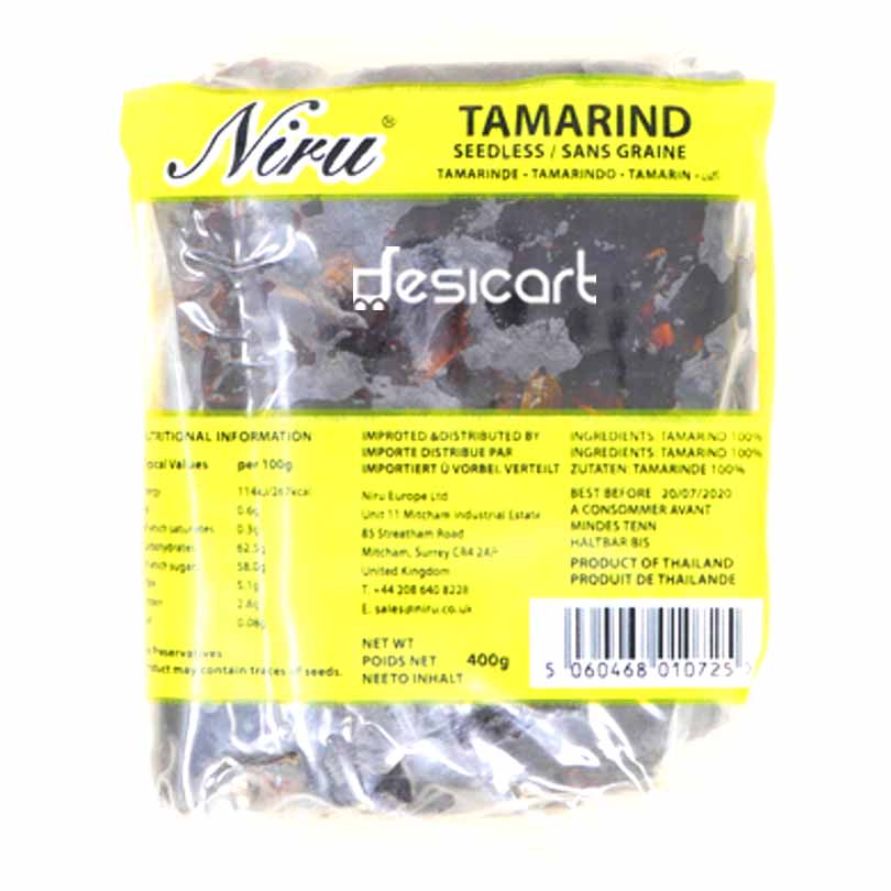 Niru Tamarind Seedless 400g