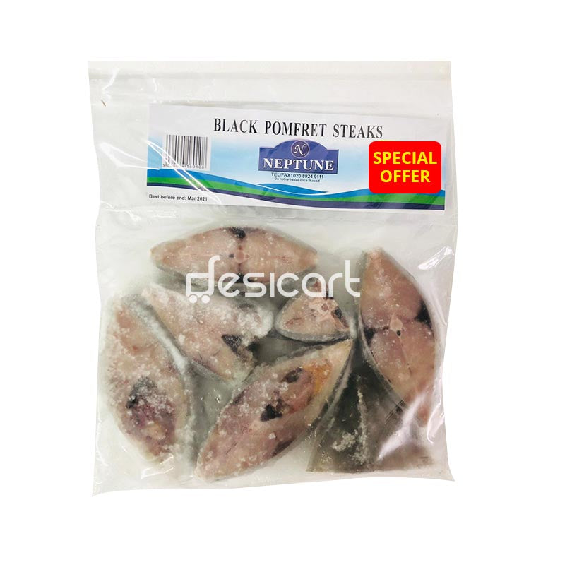 Neptune Black Pomfret Steaks 600g