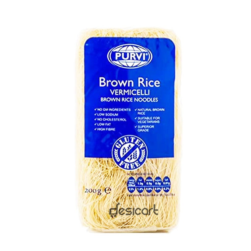 PURVI BROWN RICE VERMICELLI 200GM