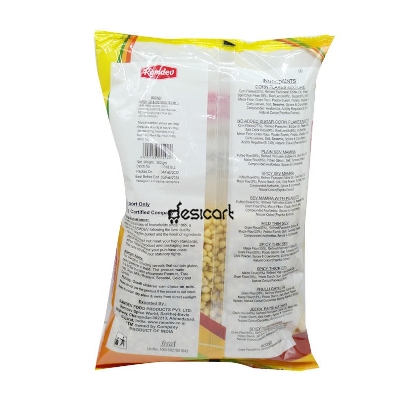 RAMDEV SNACKS BOONDI 300G