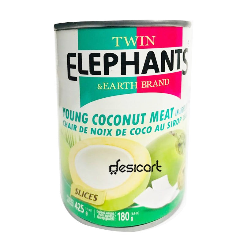 TWIN ELEPHANTS YOUNG COCO MEAT SYRUP 425G