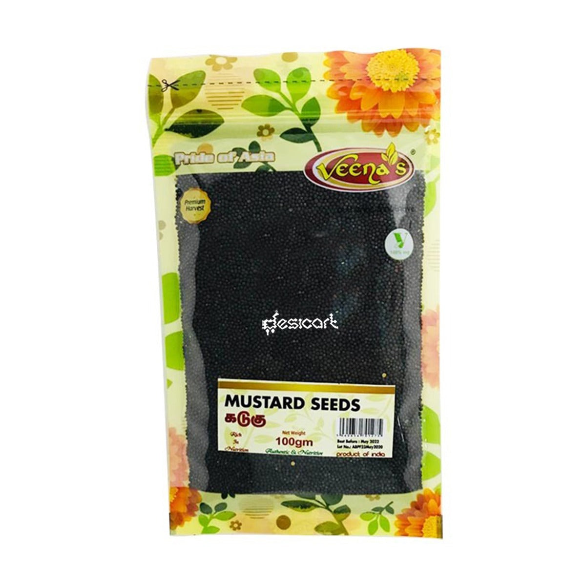 VEENA'S MUSTARD SEEDS 100G