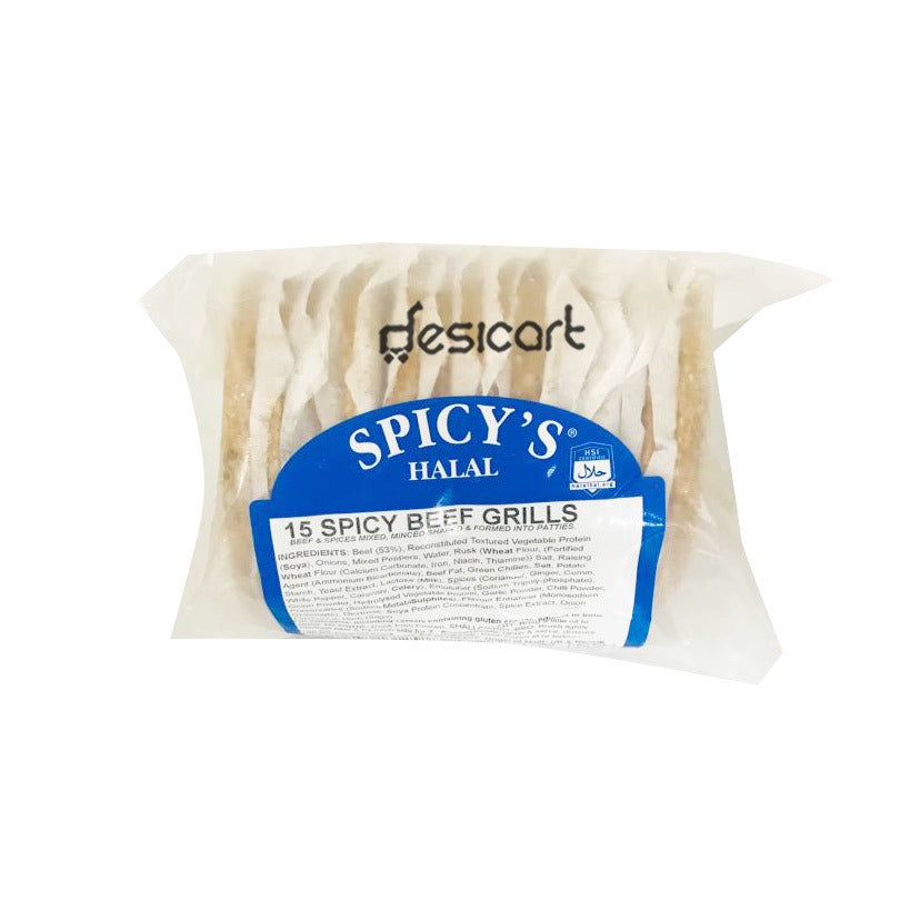 SPICY'S 15 SPICY BEEF GRILLS 800G