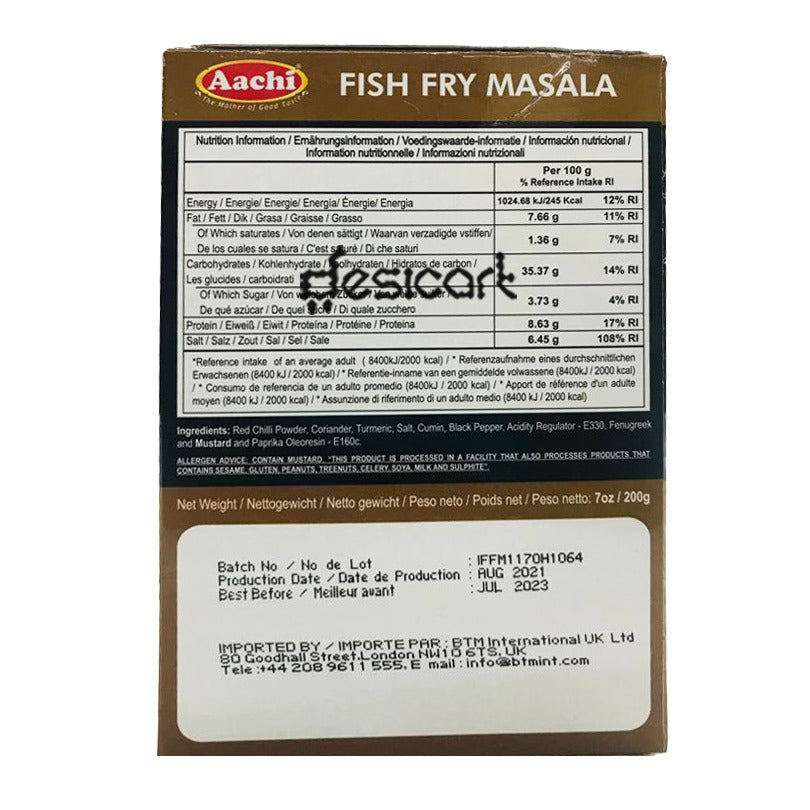 AACHI FISH FRY MASALA 200G