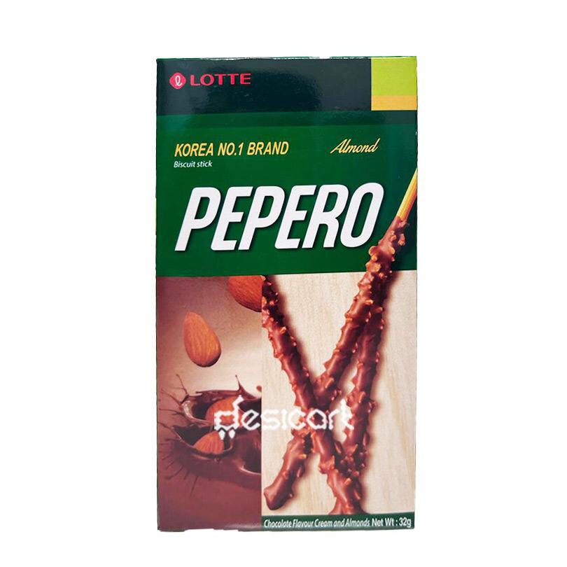 LOTTE PEPERO ALMOND CHOCO STICKS 47G-Q