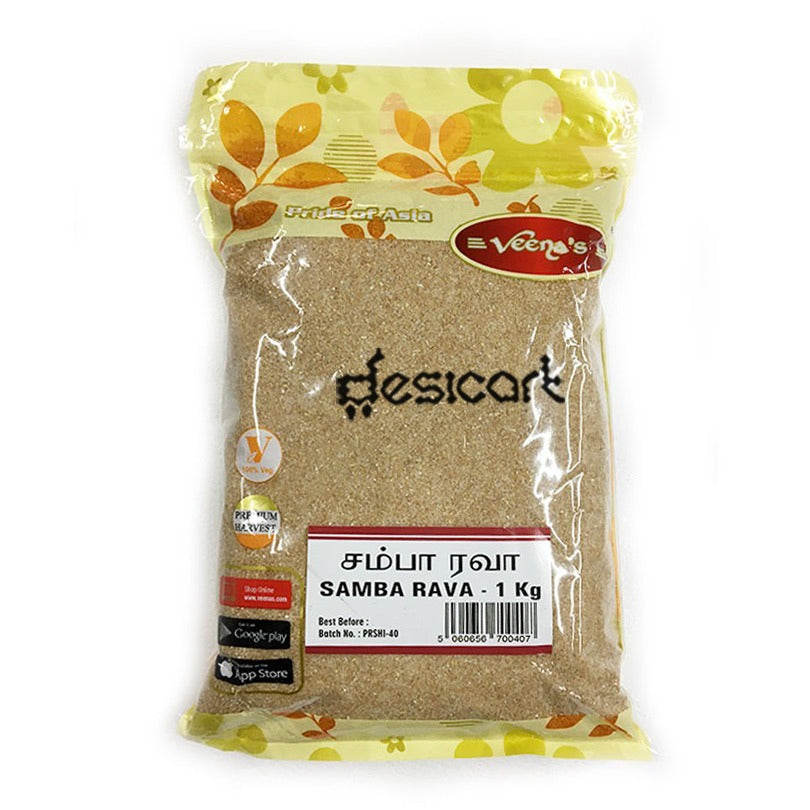 Buy Veenas Samba Rava 1Kg online -UK | Desicart