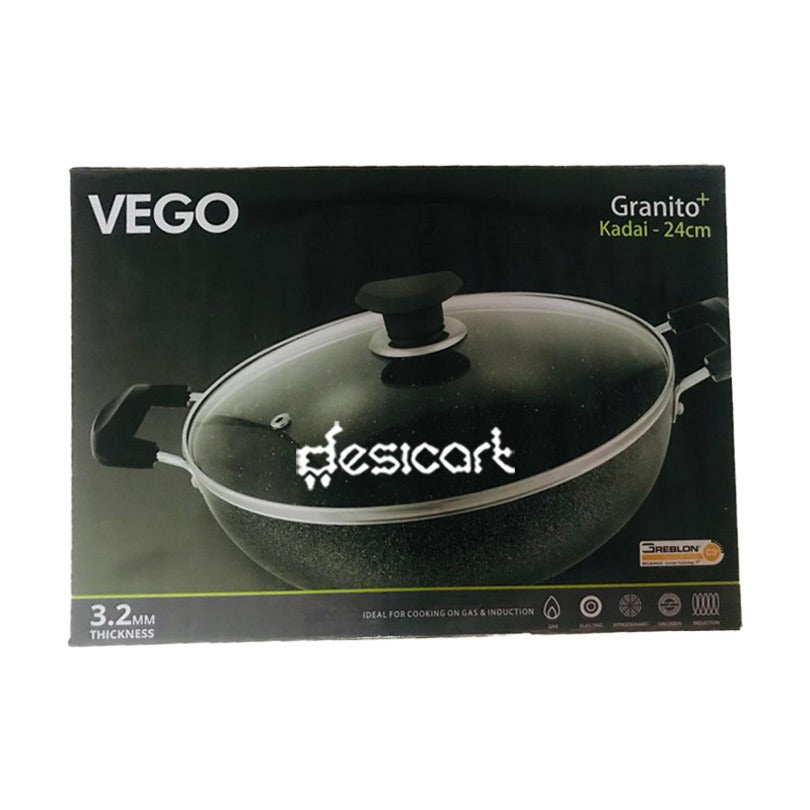 VEGO GRANITO NONSTICK KADHAI 24 CM