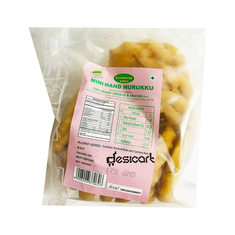 GRAND SWEETS MINI HAND MURUKKU 150G