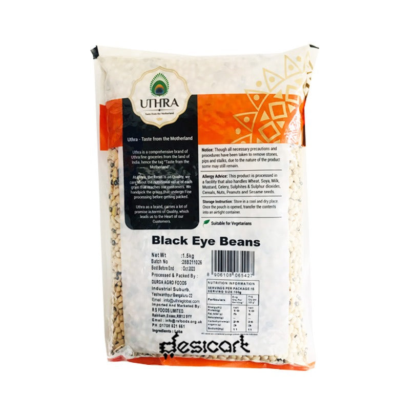 UTHRA BLACKEYE BEANS 1.5KG