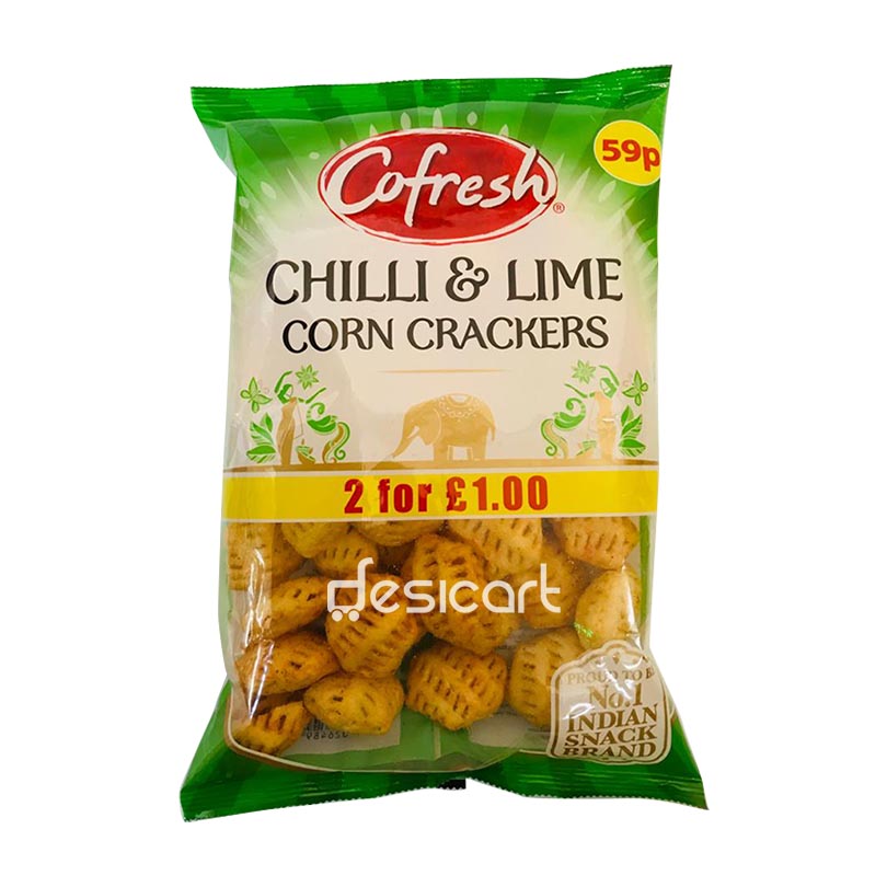 COFRESH CHILLI & LIME  CORN CRACKERS 70G
