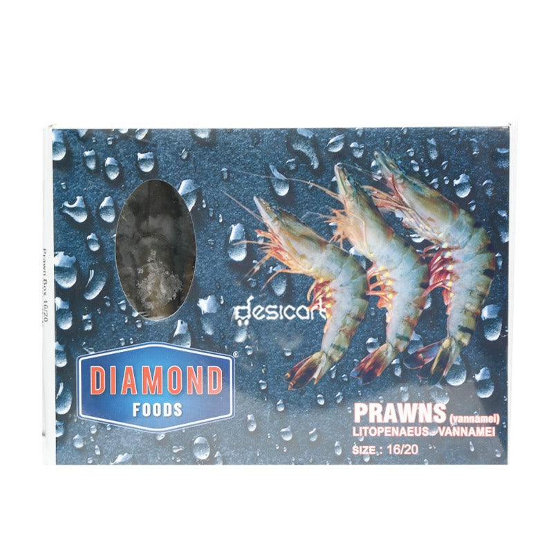 DIAMOND VANNAMEI PRAWNS 16/20 BOX 1KG
