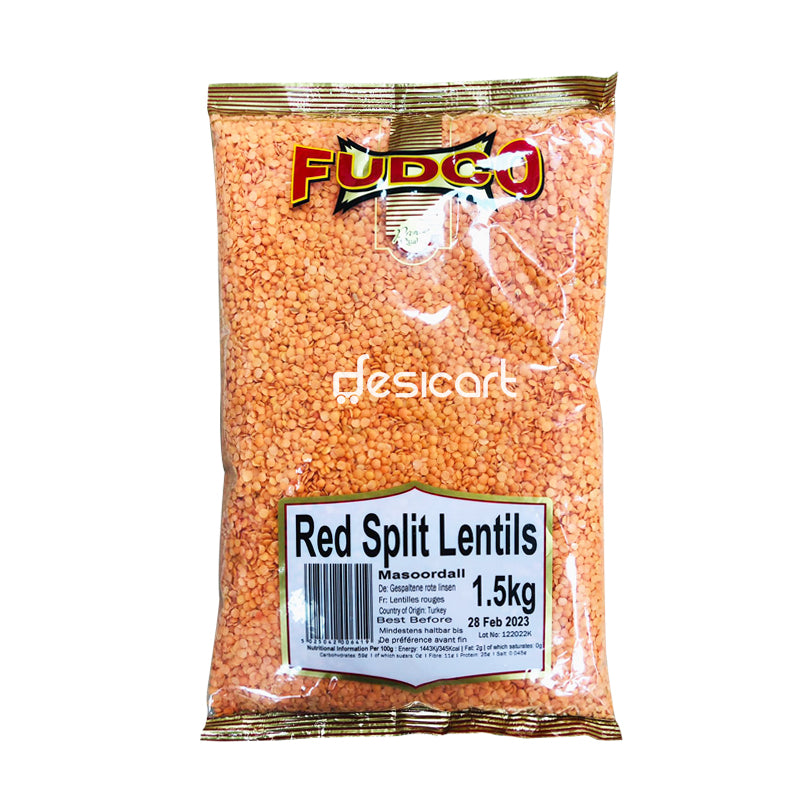 Fudco Red Split Lentils 1.5Kg
