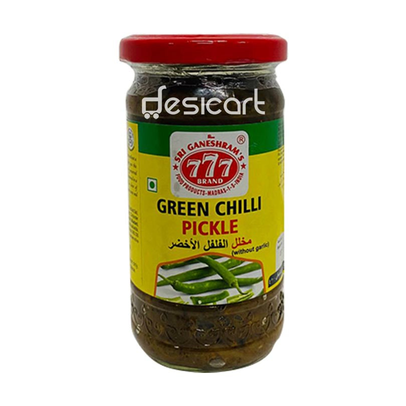 777 GREEN CHILLI PICKLE 300G