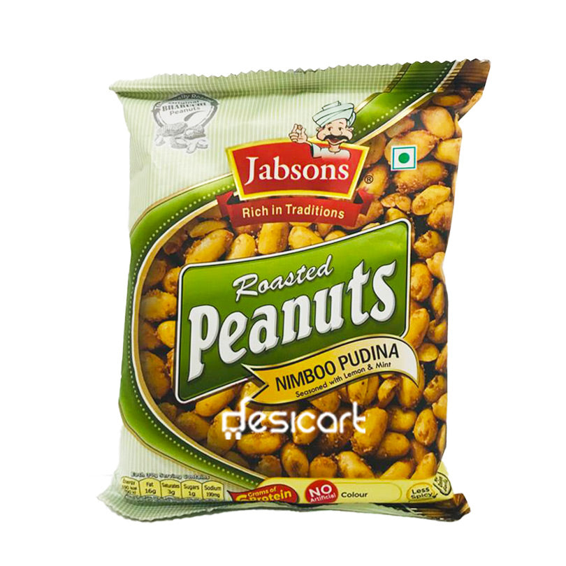 Jabsons Roasted Peanuts Nimboo Pudina 140g
