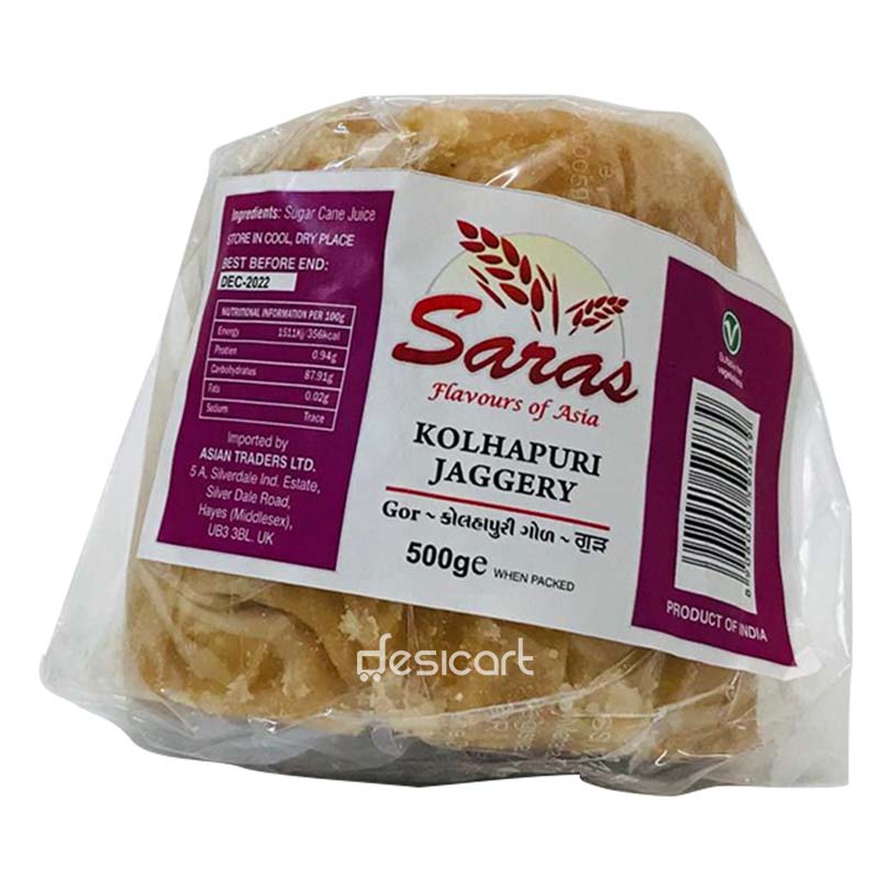 SARAS KOLHAPURI JAGGERY 500G