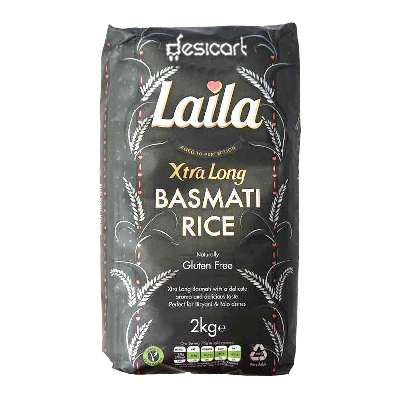 LAILA EXTRA LONG BASMATI RICE 2KG