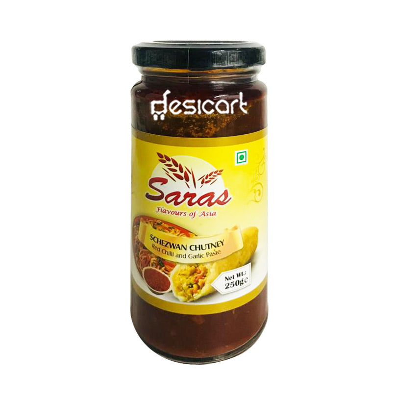 SARAS SCHEZWAN CHUTNEY RED CHILLI AND GARLIC PASTE 250G