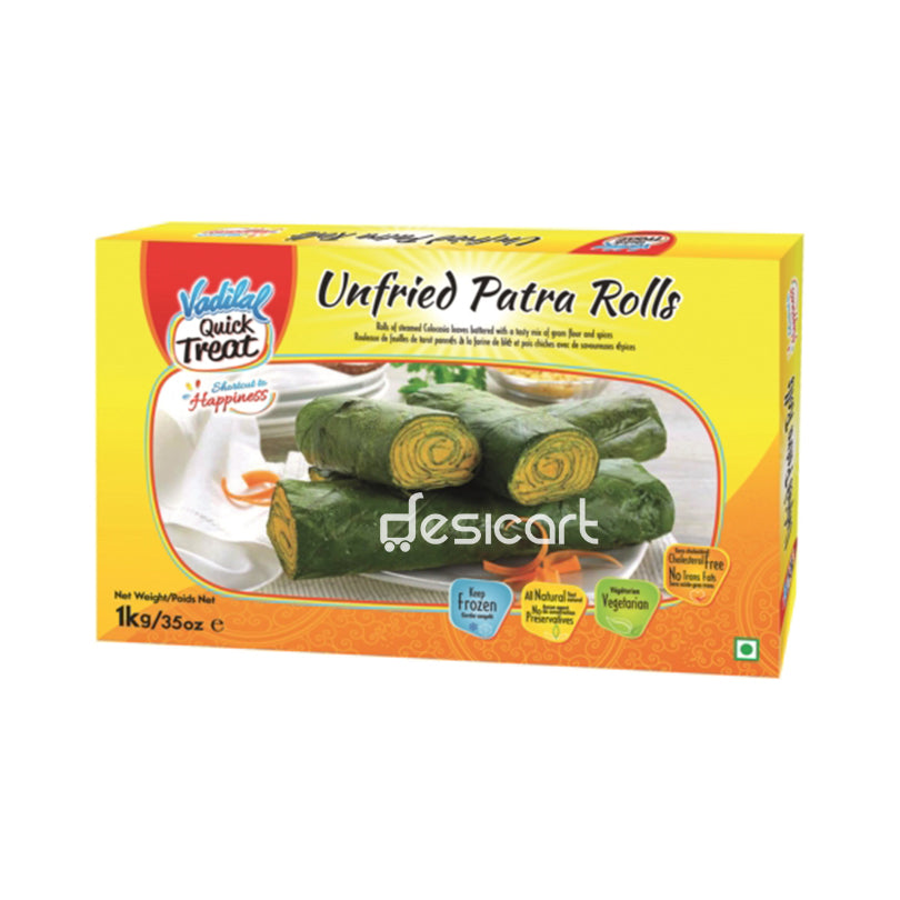 VADILAL UNFRIED PATRA ROLLS 1KG