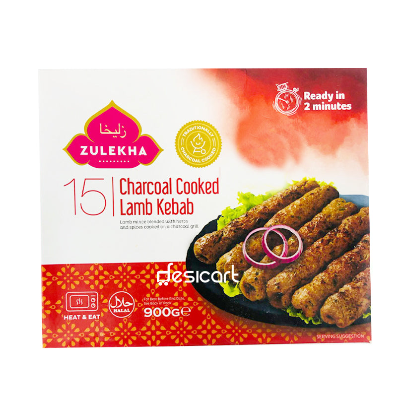 ZULEKHA 15 CHARCOAL COOKED LAMB KEBAB 900G